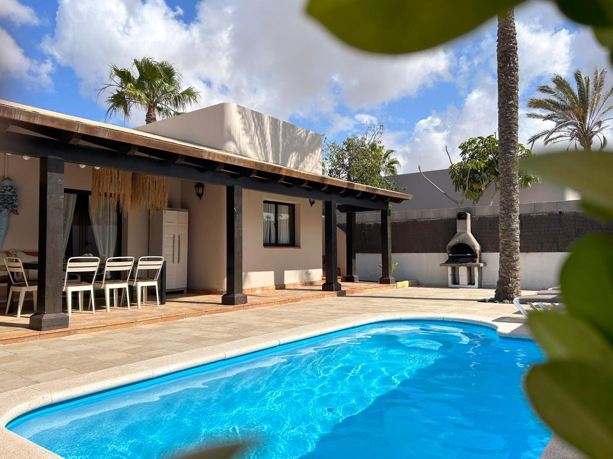 House Boho Palm With Private Heated Pool And Garden, 3 Bedrooms, Wi-Fi Corralejo Extérieur photo