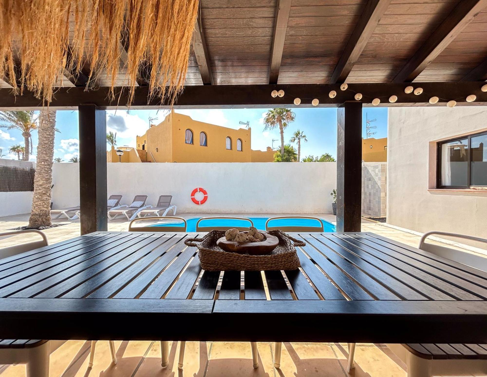 House Boho Palm With Private Heated Pool And Garden, 3 Bedrooms, Wi-Fi Corralejo Extérieur photo